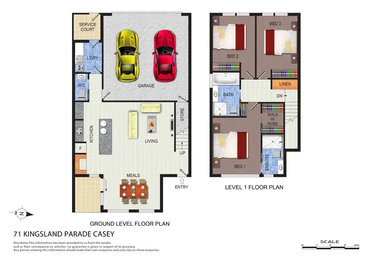 Floorplan of Homely townhouse listing, 71 Kingsland Parade, Casey ACT 2913