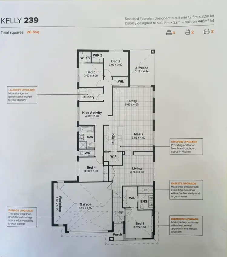 Floorplan of Homely house listing, 13 Barham Way, Wollert VIC 3750