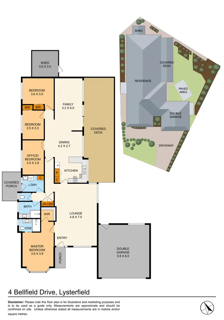 Floorplan of Homely house listing, 4 Bellfield Drive, Lysterfield VIC 3156