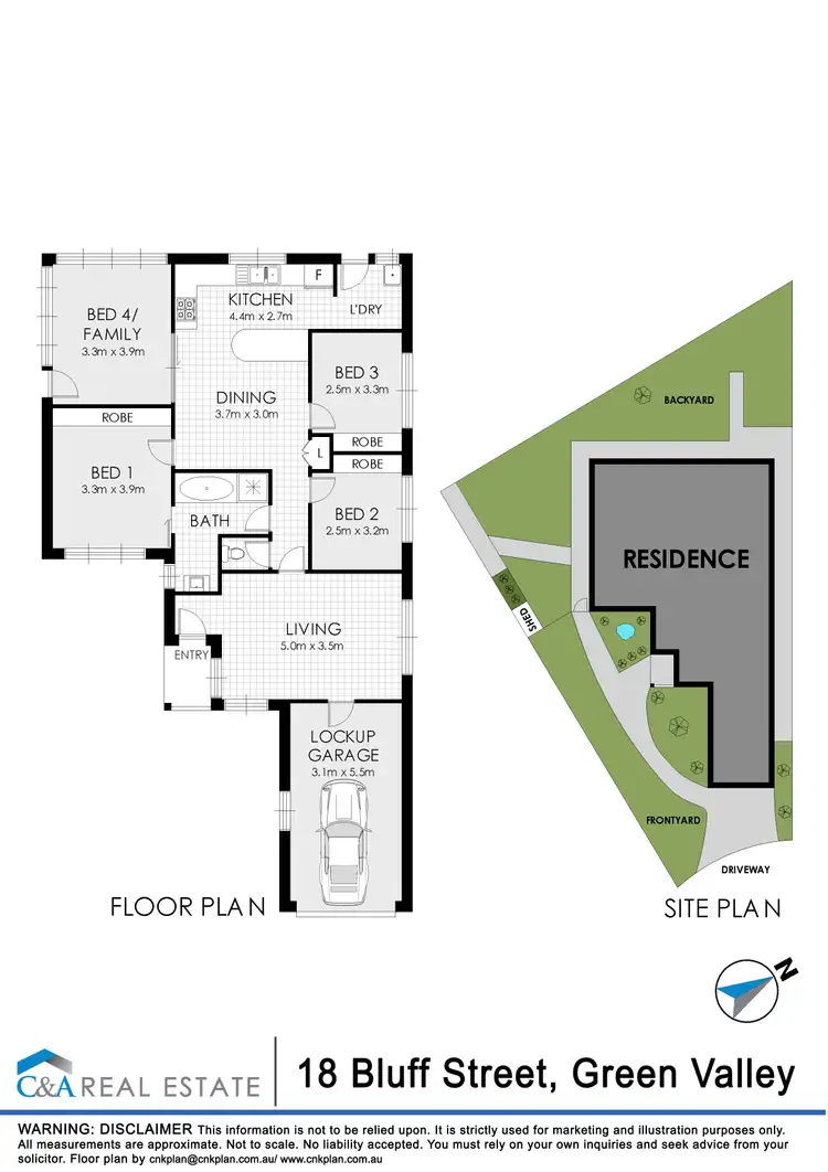 Floorplan of Homely house listing, 18 Bluff Street, Green Valley NSW 2168