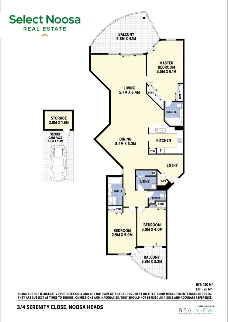Floorplan of Homely apartment listing, Unit 3/4 Serenity Close, Noosa Heads QLD 4567