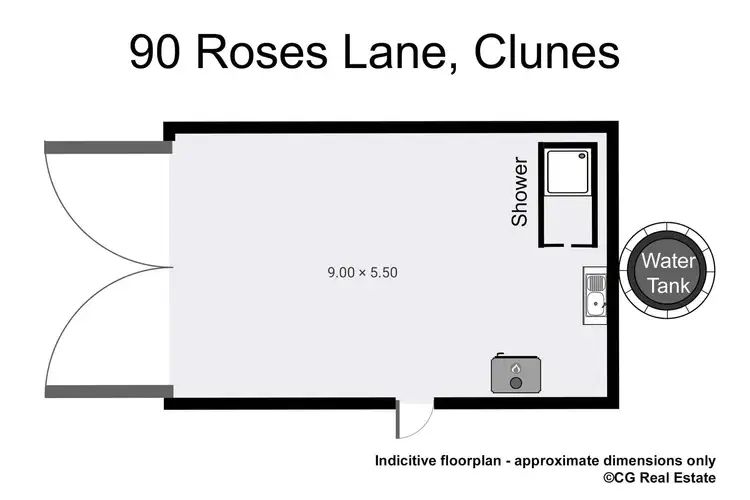 Floorplan of Homely land listing, 90 Roses Lane, Clunes VIC 3370