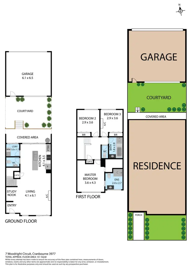Floorplan of Homely house listing, 7 Woodright Circuit, Cranbourne VIC 3977