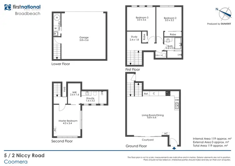 Floorplan of Homely townhouse listing, 5/2 Niccy Road, Coomera QLD 4209