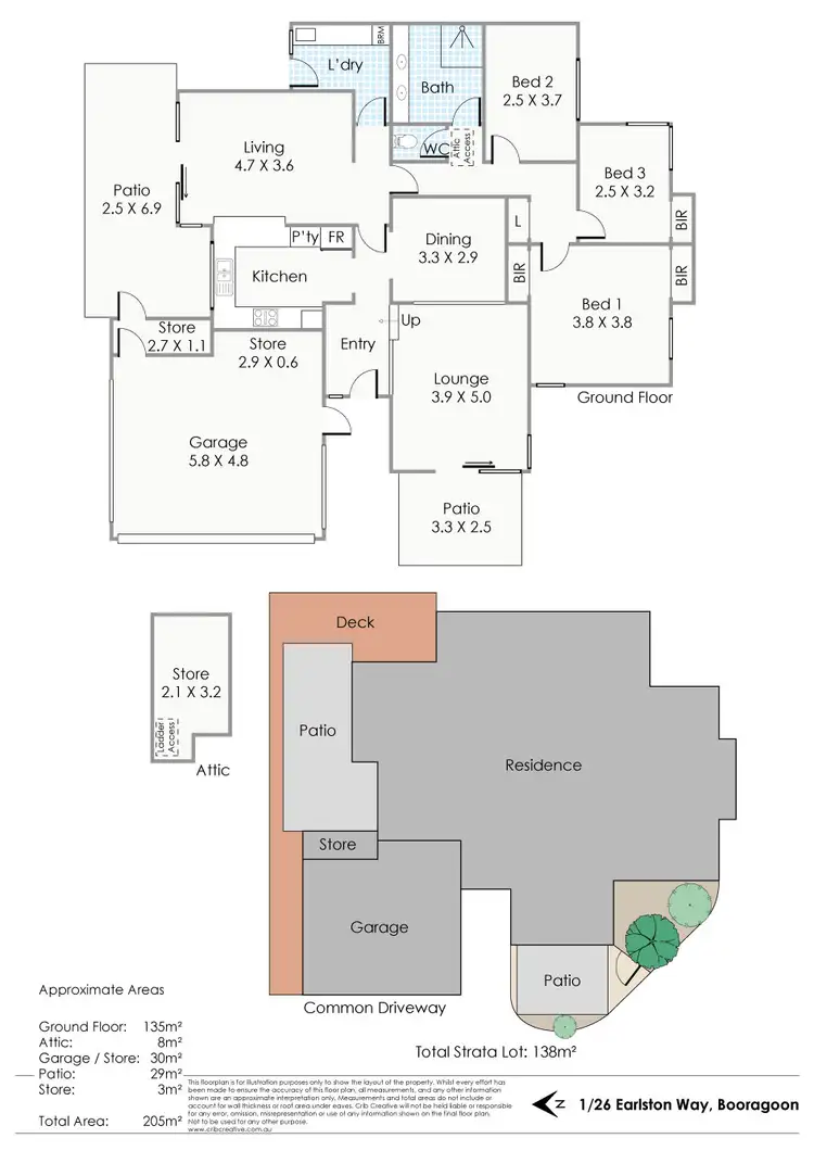 Floorplan of Homely villa listing, 1/26 Earlston Way, Booragoon WA 6154
