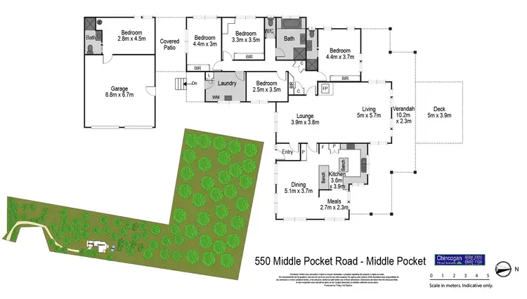 Floorplan of Homely rural property listing, 550 Middle Pocket Road, Middle Pocket NSW 2483