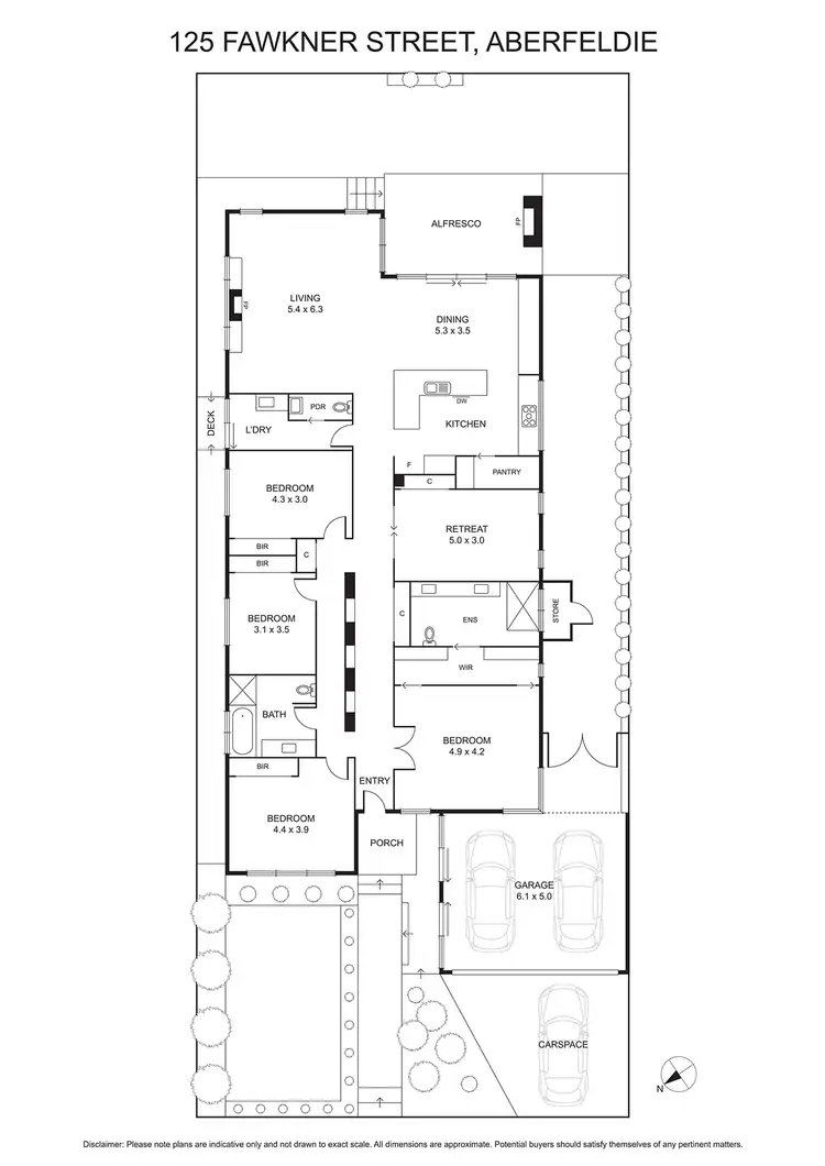 Floorplan of Homely house listing, 125 Fawkner Street, Aberfeldie VIC 3040