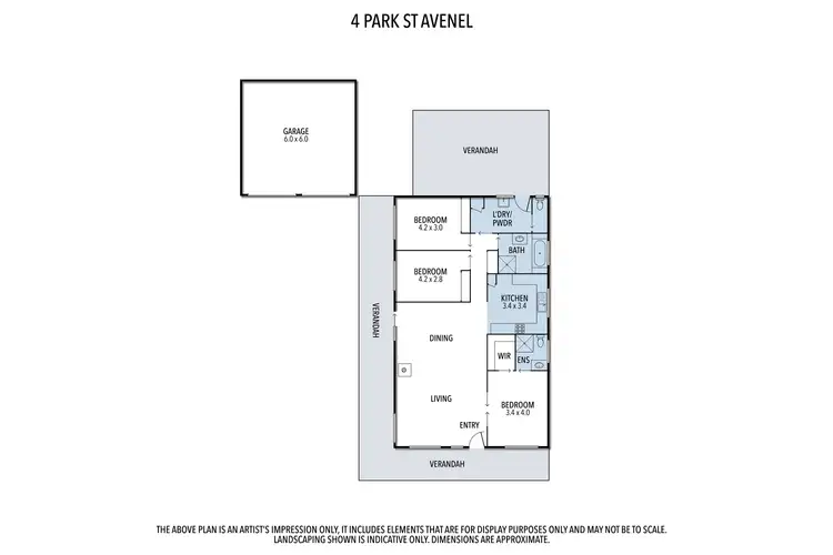 Floorplan of Homely house listing, 4 PARK STREET, Avenel VIC 3664