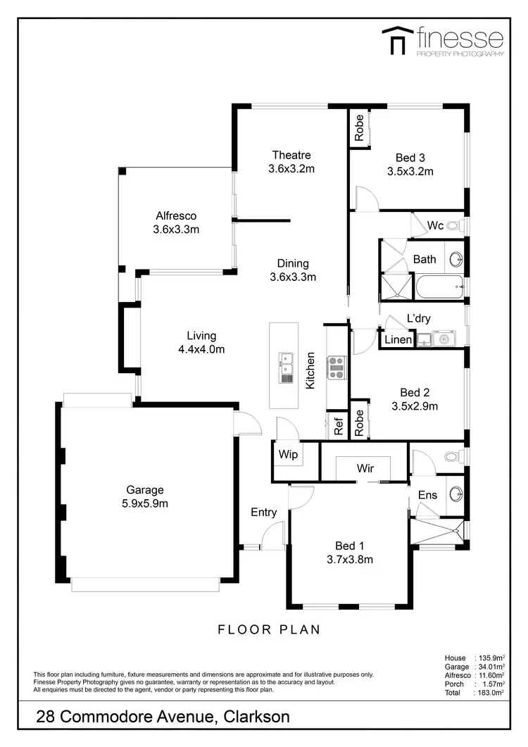 Floorplan of Homely house listing, 28 Commodore Avenue, Clarkson WA 6030