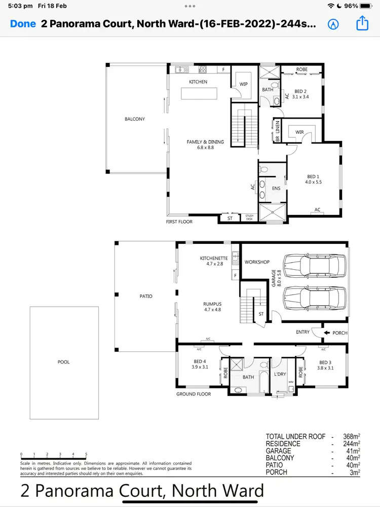 Floorplan of Homely house listing, 2 Panorama Court, North Ward QLD 4810
