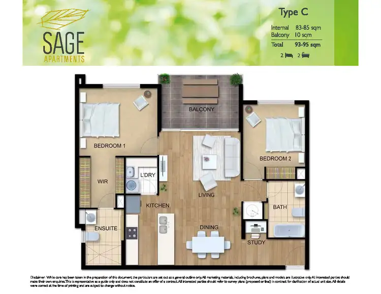 Floorplan of Homely apartment listing, 2104/31 Bourton Road, Merrimac QLD 4226