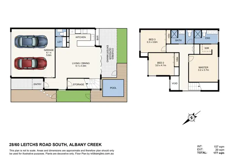 Floorplan of Homely townhouse listing, 28/60 Leitchs Road South, Albany Creek QLD 4035