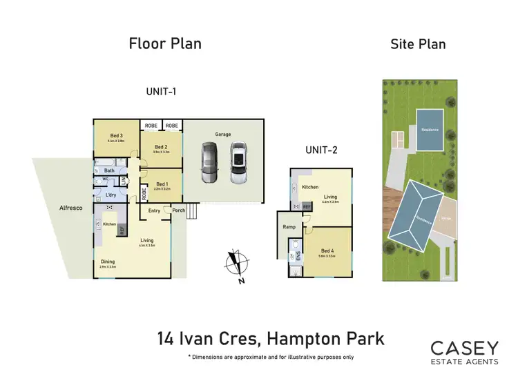 Floorplan of Homely house listing, 14 Ivan Crescent, Hampton Park VIC 3976