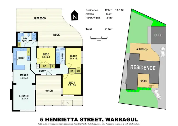 Floorplan of Homely house listing, 5 Henrietta Street, Warragul VIC 3820
