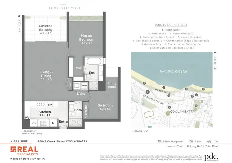Floorplan of Homely unit listing, 208/2 Creek Street, Coolangatta QLD 4225