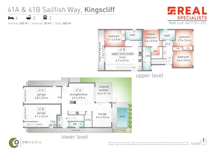 Floorplan of Homely house listing, 41A Sailfish Way, Kingscliff NSW 2487