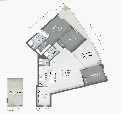 Floorplan of Homely apartment listing, 1004/18 Fern Street, Surfers Paradise QLD 4217