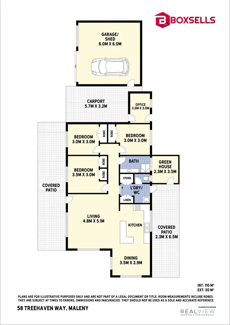 Floorplan of Homely house listing, 58 TREEHAVEN WAY, Maleny QLD 4552