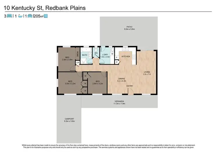Floorplan of Homely house listing, 10 Kentucky Street, Redbank Plains QLD 4301