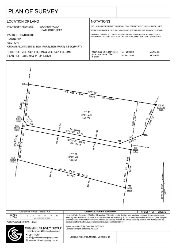 Floorplan of Homely rural property listing, 10 Warren Road, Heathcote VIC 3523