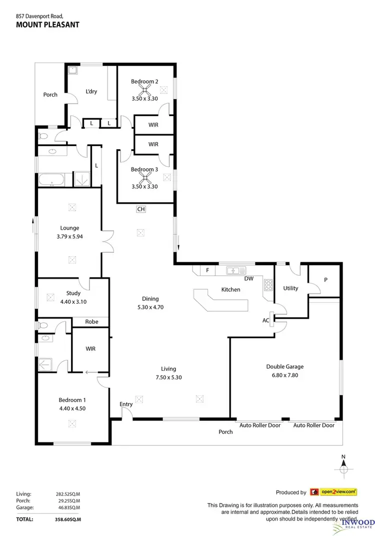 Floorplan of Homely rural property listing, 857 Davenport Road, Mount Pleasant SA 5235