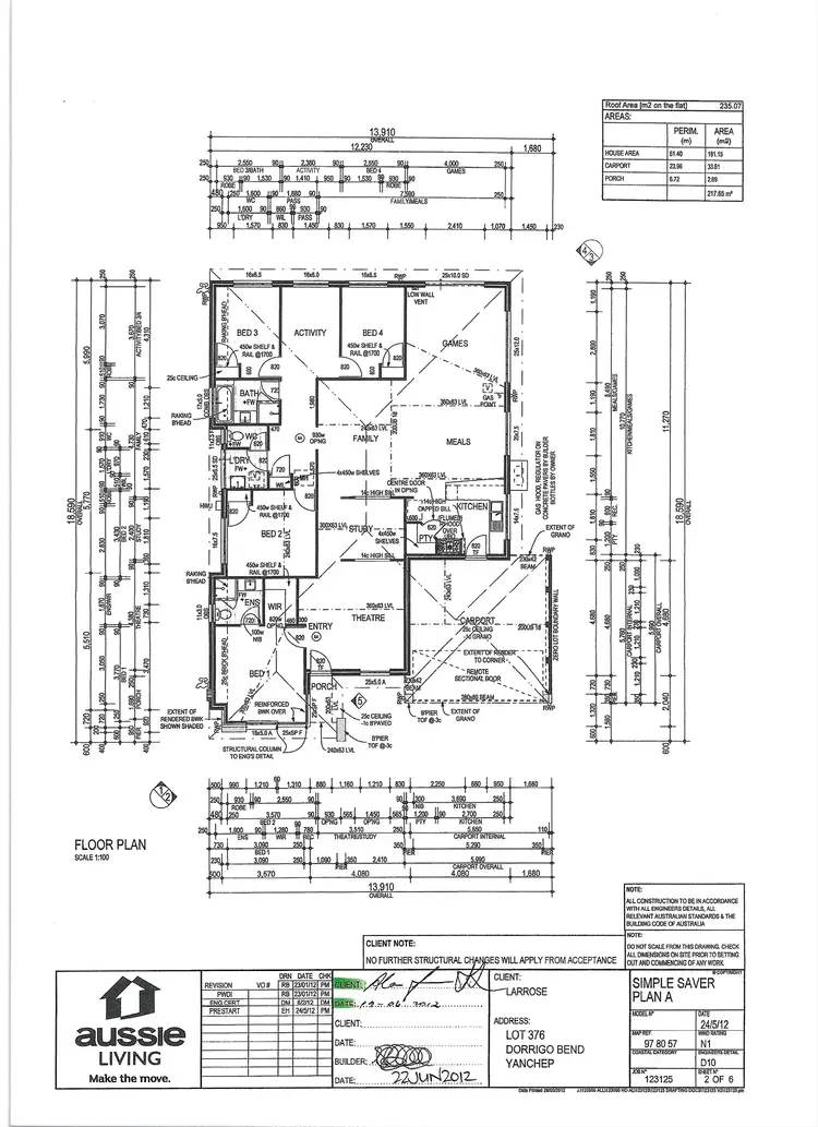 Floorplan of Homely house listing, 34 Dorrigo Bend, Yanchep WA 6035
