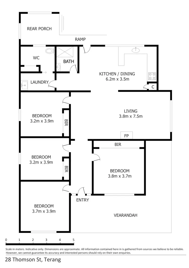 Floorplan of Homely house listing, 28 Thomson Street, Terang VIC 3264