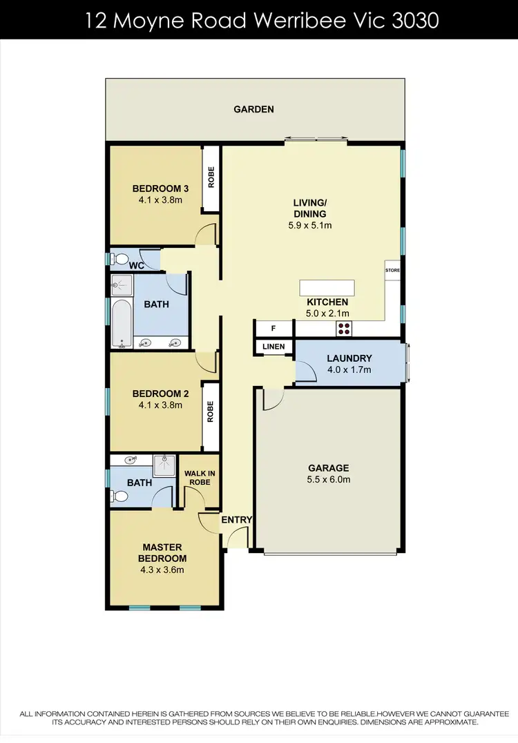 Floorplan of Homely house listing, 12 Moyne Road, Werribee VIC 3030