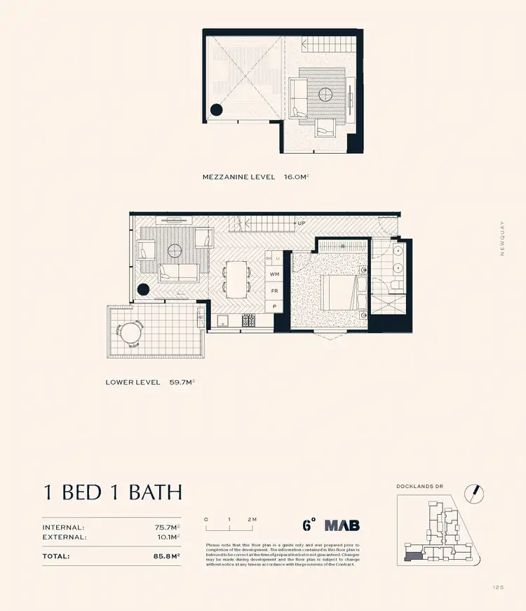 Floorplan of Homely apartment listing, Level 14 Loft/381 Docklands Drive, Docklands VIC 3008