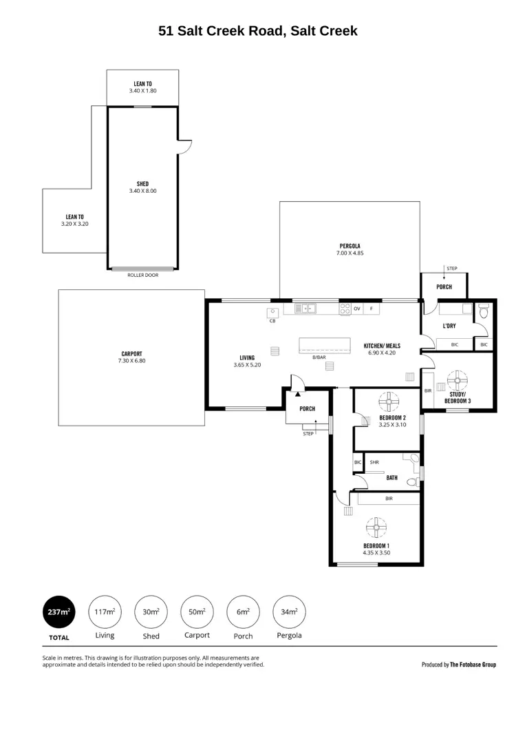 Floorplan of Homely house listing, 51 Salt Creek Road, Salt Creek SA 5264