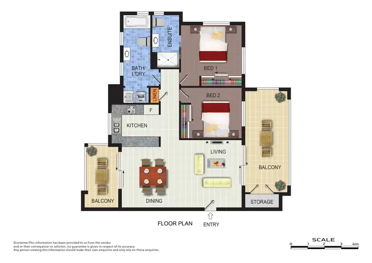 Floorplan of Homely apartment listing, 9/15 Bill Ferguson Circuit, Bonner ACT 2914