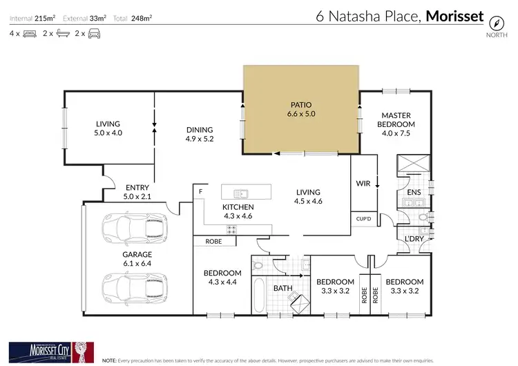 Floorplan of Homely house listing, 6 Natasha Place, Morisset NSW 2264