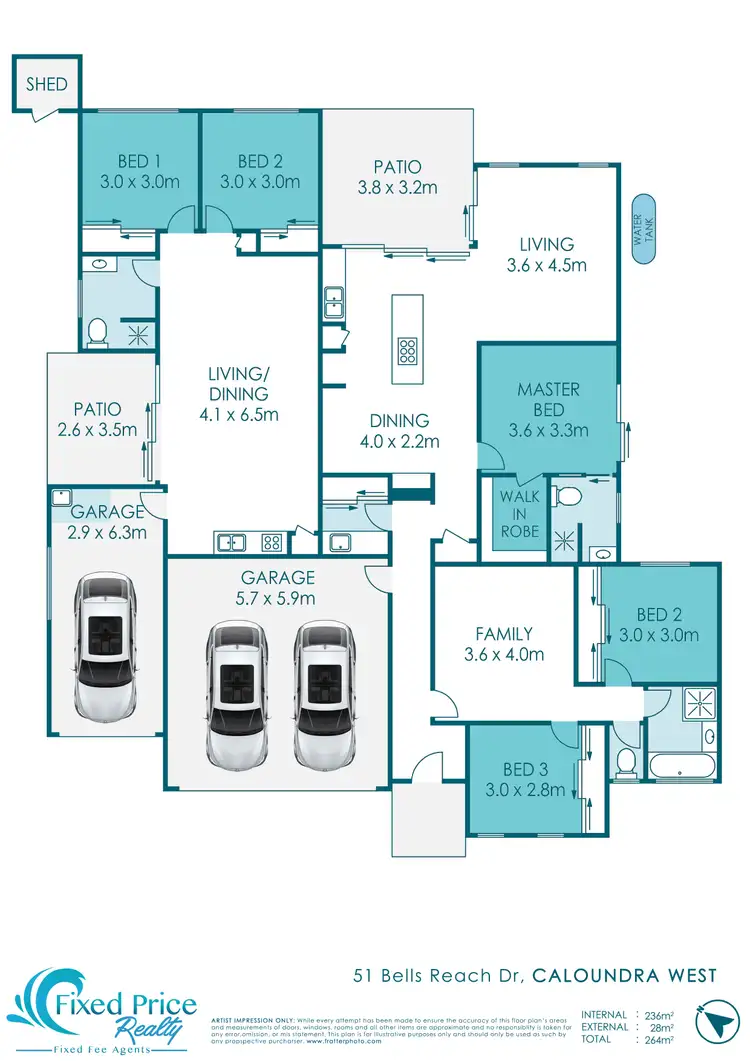 Floorplan of Homely house listing, 51 Bells Reach Drive, Caloundra West QLD 4551