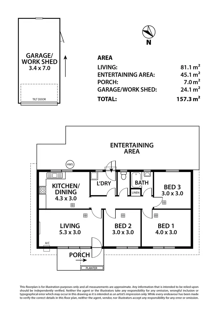 Floorplan of Homely house listing, 1 Jeffrey Crescent, Murray Bridge SA 5253