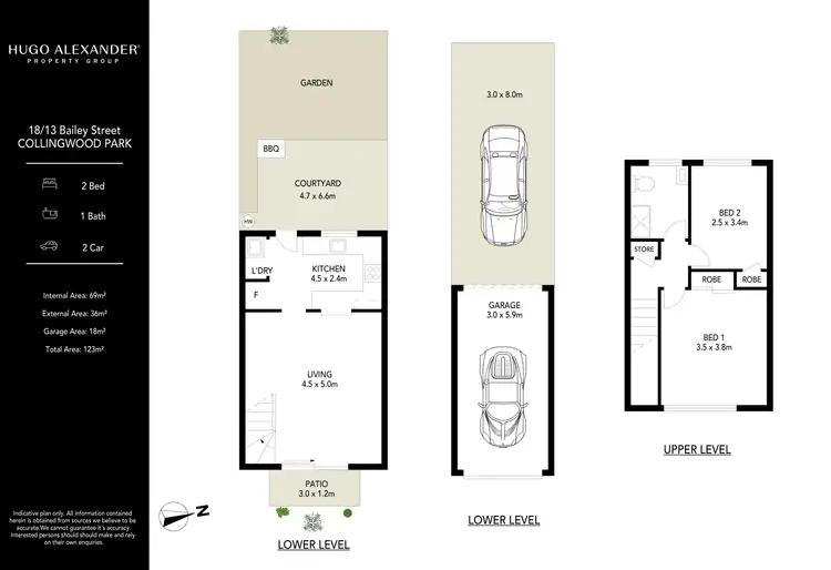 Floorplan of Homely townhouse listing, 18/13 Bailey Street, Collingwood Park QLD 4301
