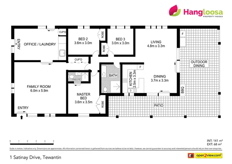 Floorplan of Homely house listing, 1 Satinay Drive, Tewantin QLD 4565