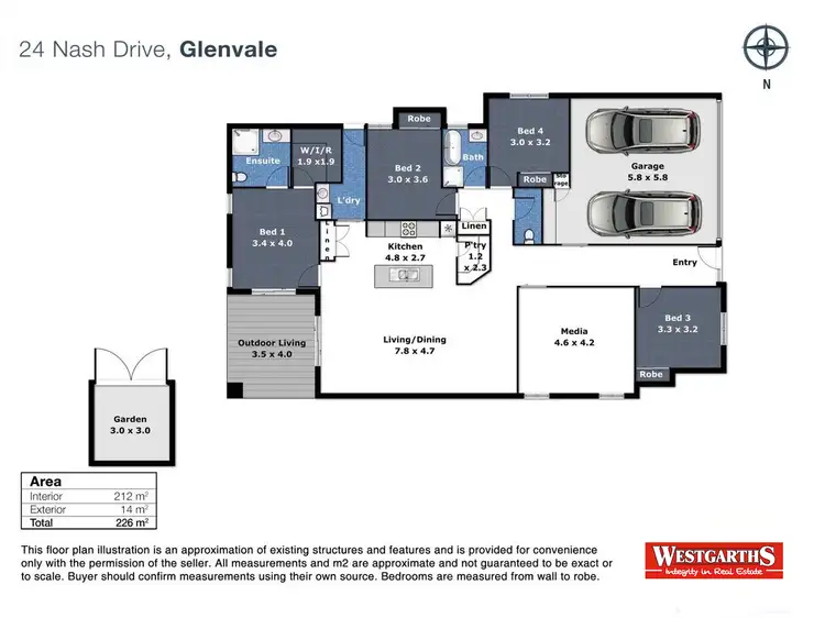 Floorplan of Homely house listing, 24 Nash Drive, Glenvale QLD 4350