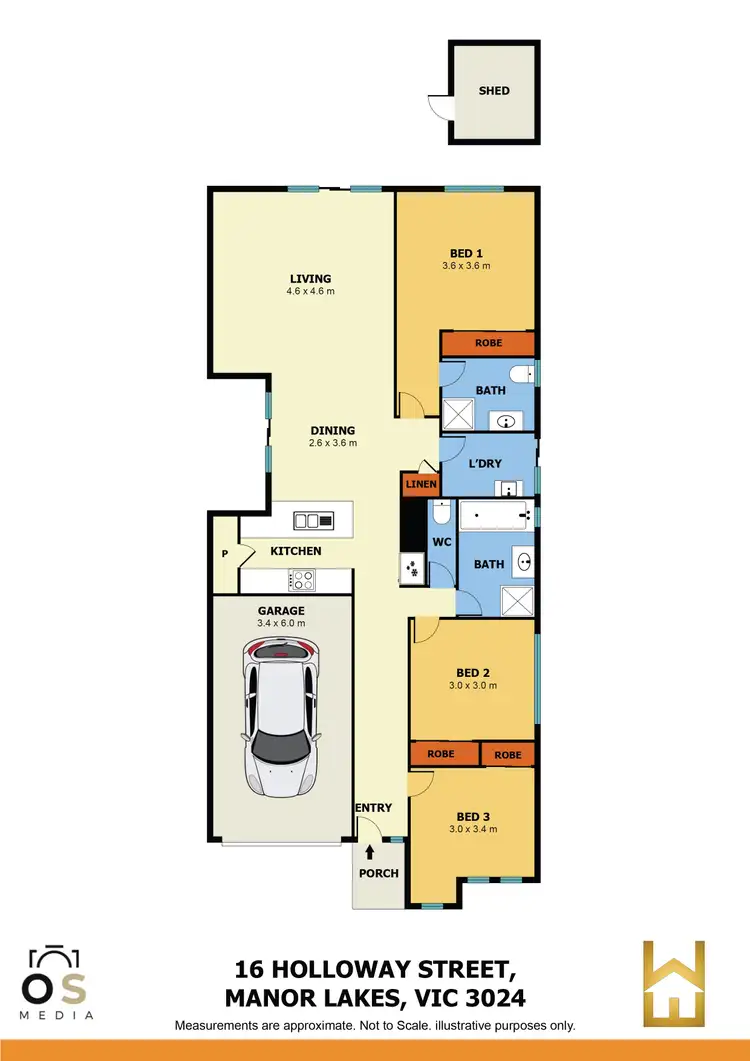 Floorplan of Homely house listing, 16 Holloway Street, Manor Lakes VIC 3024