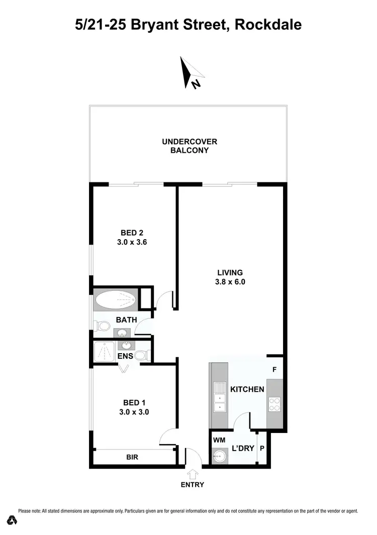 Floorplan of Homely apartment listing, 5/21-25 Bryant Street, Rockdale NSW 2216