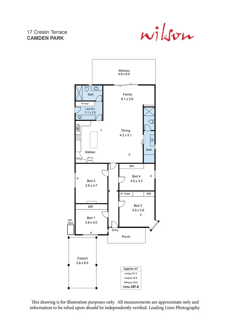 Floorplan of Homely house listing, 17 Creslin Terrace, Camden Park SA 5038