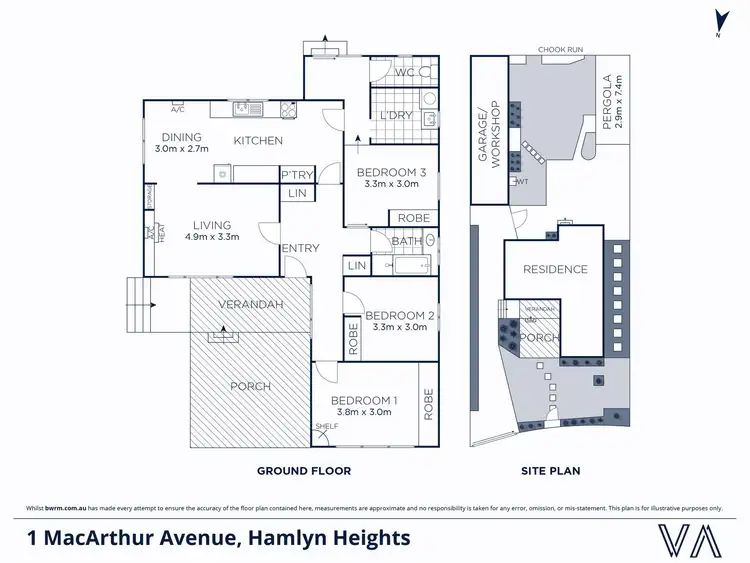 Floorplan of Homely house listing, 1 MacArthur Avenue, Hamlyn Heights VIC 3215