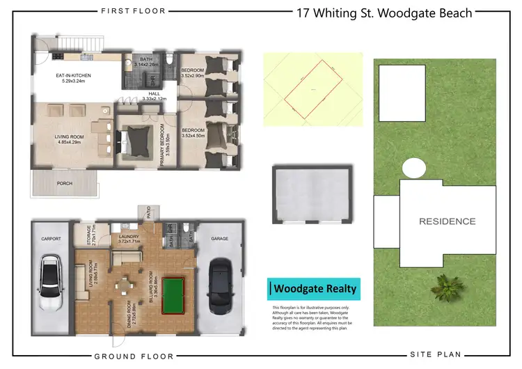 Floorplan of Homely house listing, 17 WHITING STREET, Woodgate QLD 4660