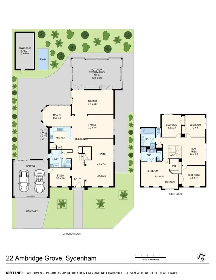 Floorplan of Homely house listing, 22 Ambridge Grove, Sydenham VIC 3037