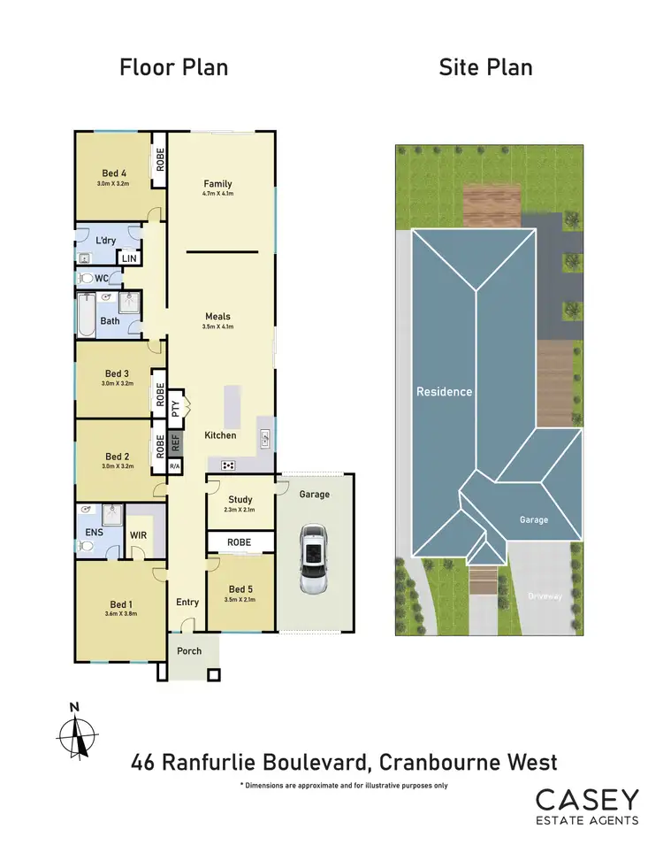 Floorplan of Homely house listing, 46 Ranfurlie Boulevard, Cranbourne West VIC 3977