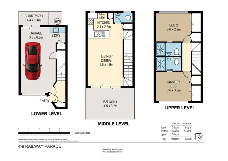 Floorplan of Homely townhouse listing, 4/9 Railway Parade, Nundah QLD 4012