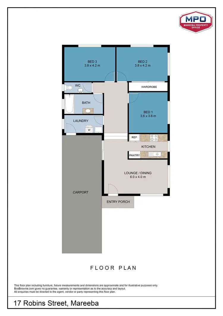 Floorplan of Homely house listing, 17 Robins Street, Mareeba QLD 4880