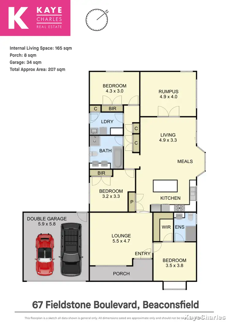 Floorplan of Homely house listing, 67 Fieldstone Boulevard, Beaconsfield VIC 3807