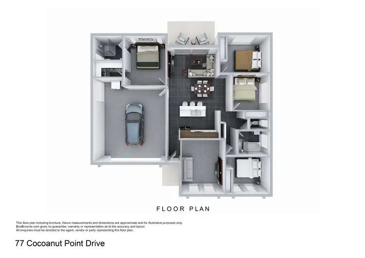 Floorplan of Homely house listing, 77 Cocoanut Point Drive, Zilzie QLD 4710