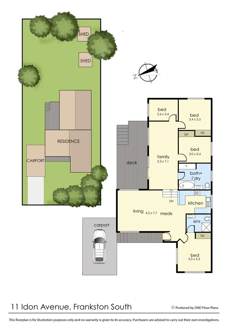 Floorplan of Homely house listing, 11 Idon Avenue, Frankston South VIC 3199