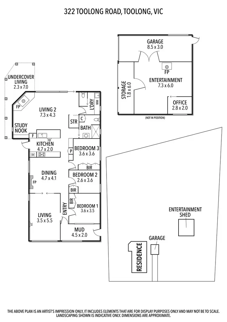 Floorplan of Homely house listing, 322 Toolong Road, Port Fairy VIC 3284